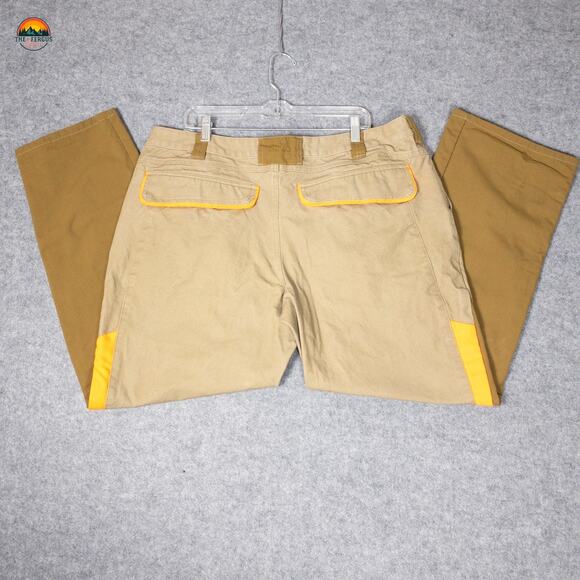 Cabela's Hunting Pants Brown Upland Brush Double Knee Suspender Men's 20/20 - Picture 10 of 14